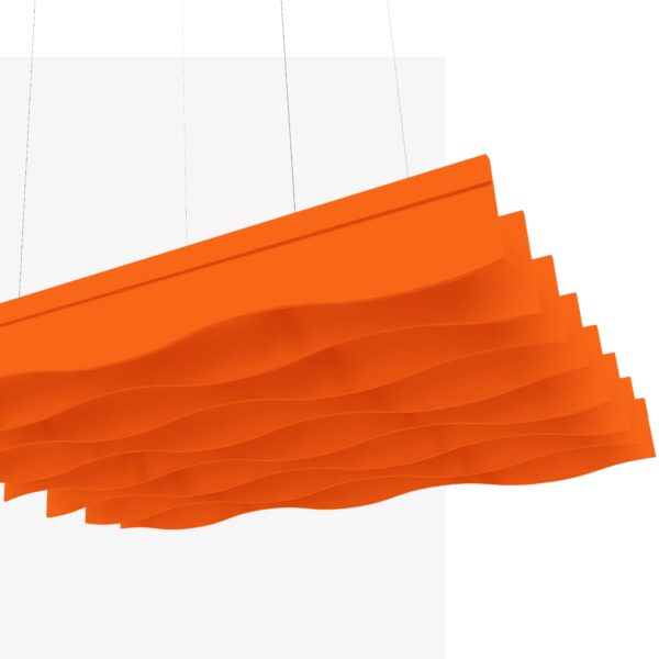 Hush_Linear Baffles_Rect_Flow_Apricot