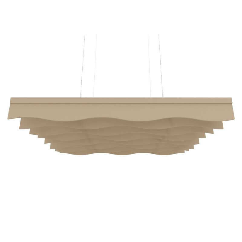 Hush_Linear Baffles_Rect_Flow_Mocha