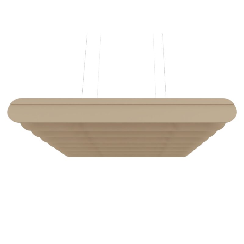 Hush_Linear Baffles_Rect_Rounded_Mocha