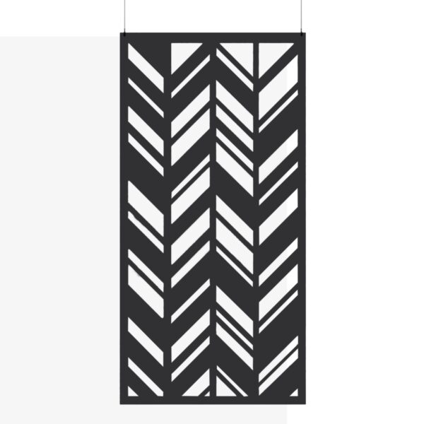 Hush_Room Divider_Chevron_Slate