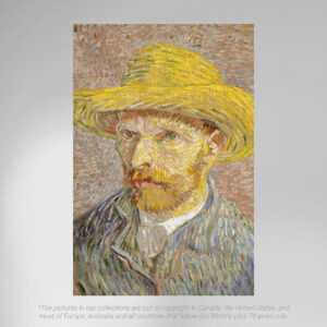 Van Gogh Self Portrait with Straw Hat